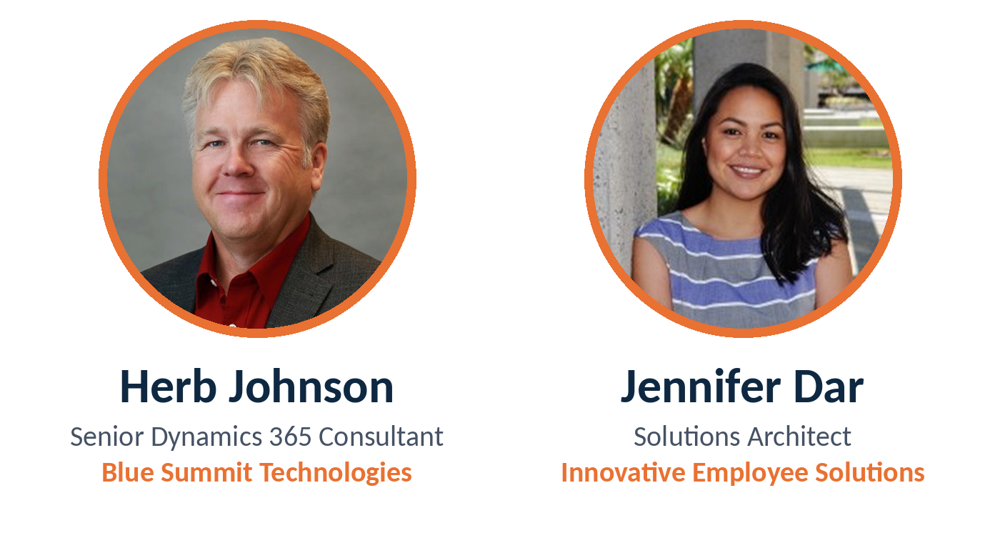 Herb Johnson of Blue Summit Technologies and Jennifer Dar of IES