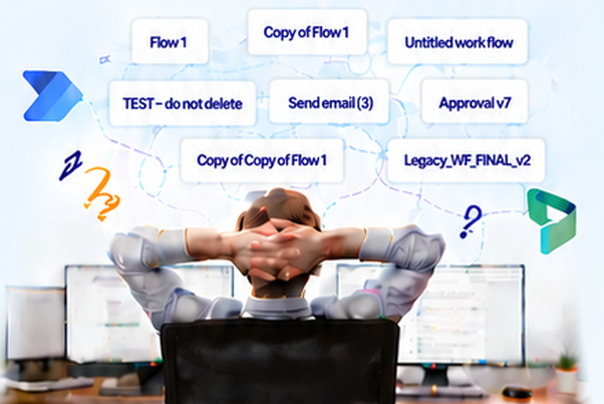 An admin overwhelmed by messy flow names